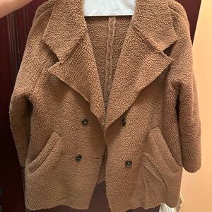 Cozy Brown Teddy Coat